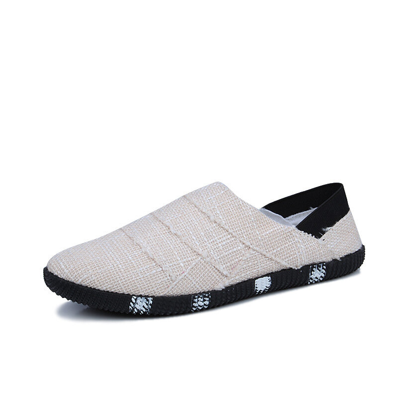 حذاء إسبادريل غير رسمي للرجال ، حذاء موكاسين من القماش ، نعل قنب مسطح ، صيفي ، 2020