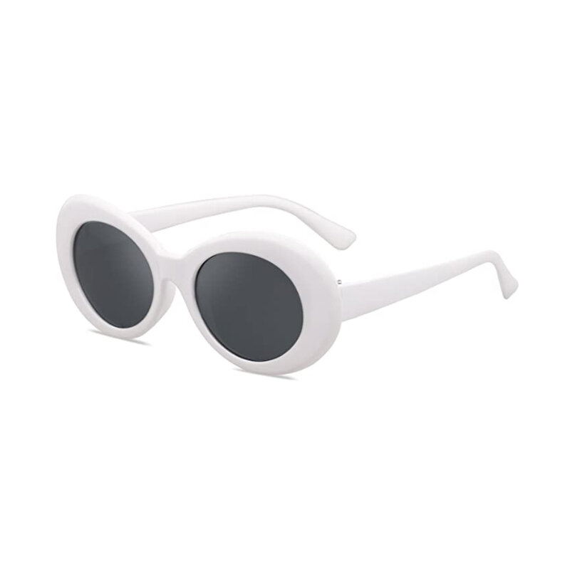 Vintage Bold Mod grube owalne okulary przeciwsłoneczne eleganckie okulary ochronne okulary kostium imprezowy najnowsze okulary przeciwsłoneczne fajne okulary