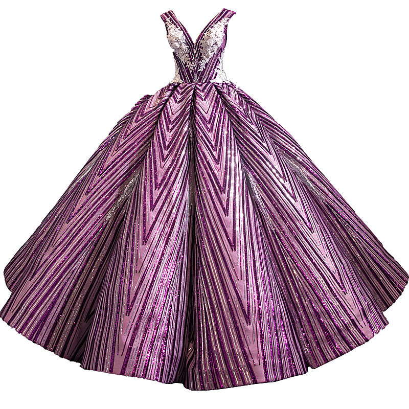 Romântico elegante vestidos de baile para grávidas longo roxo lantejoulas lindo vestido de baile vestido de noiva