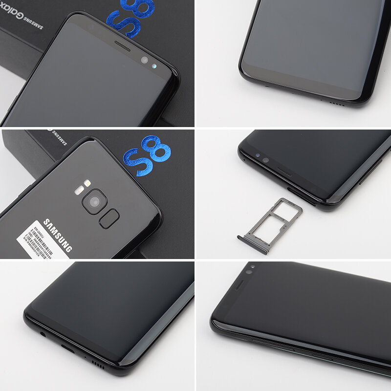 ปลดล็อค Samsung Galaxy S8 G950 Snapdragon 835โทรศัพท์มือถือ5.8 "4GBRAM 64GB ROM Octa Core 4G LTE สมาร์ทโฟน Android