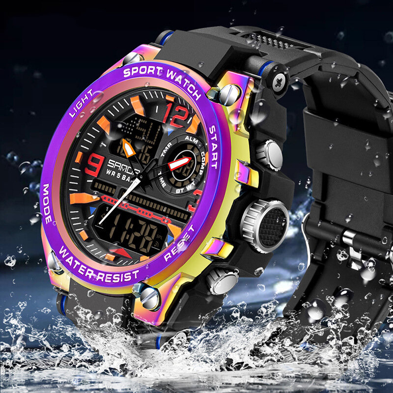 New multifunctional electronic watch trendy fashion male and female students waterproof sports ins wind children's gifts