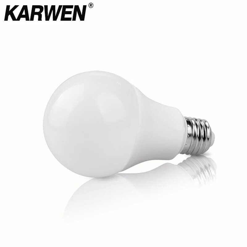 Светодиодная лампочка KARWEN E27, светодиодная лампочка E14 AC 220 В 230 в 240 в 3 Вт 6 Вт 9 Вт 12 Вт 15 Вт 18 Вт 20 Вт, Светодиодный точечный светильник, светильник лампа