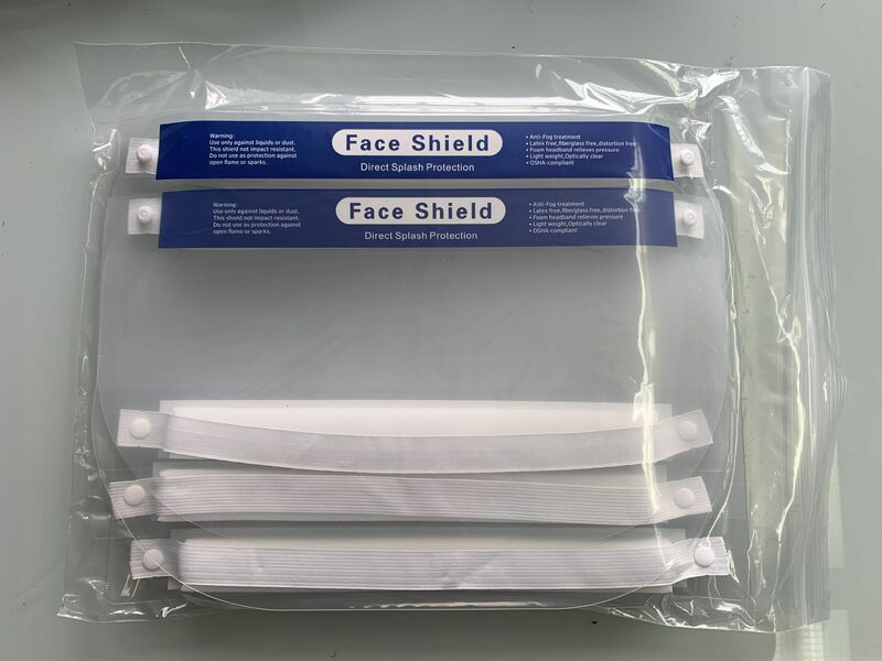 40 pçs/lote Face shield Proteção Anti-virus Shield Dust-proof Ajustável Anti Gota Completa Rosto Capa Máscara Viseira Lavável