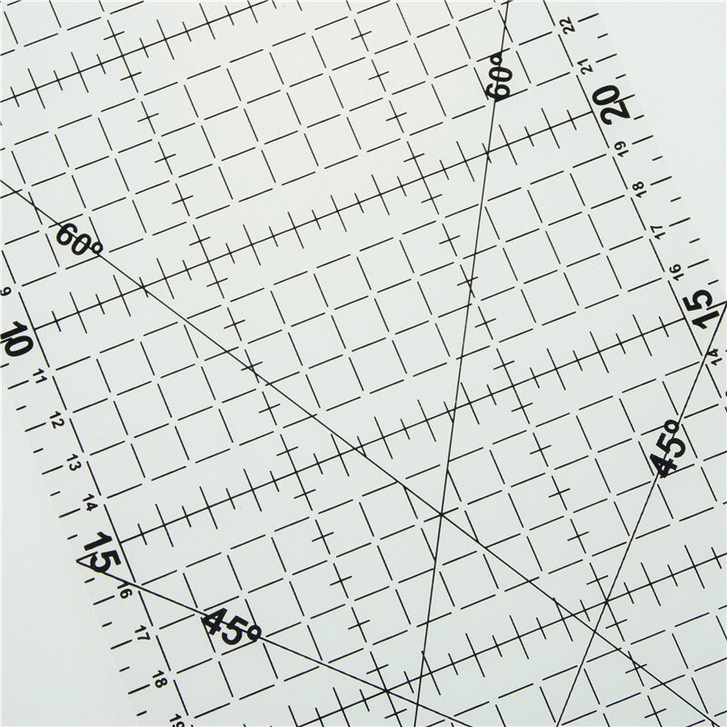 Material acrílico Patchwork Régua, High Grade Quilting Ferramentas, Escala Transparente, Material Escolar, 30*15 cm