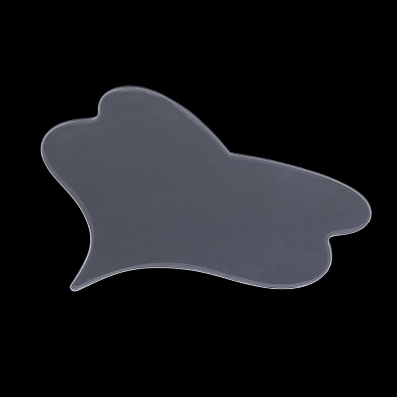 Patch Anti-rides en Silicone en forme de papillon, 1 pièce, Transparent, réutilisable, traitement, coussinet de poitrine, soins de la peau, élimine les rides