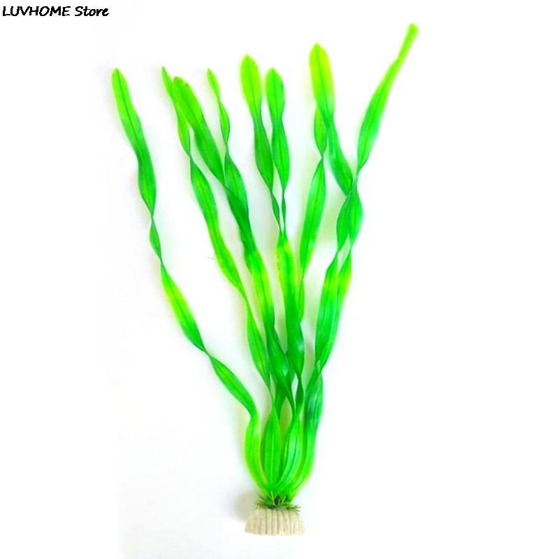 Dekoracja akwarium ozdoby akwariowe fioletowy zielony sztuczny wodny plastik podwodny woda trawa krajobraz roślin wystrój