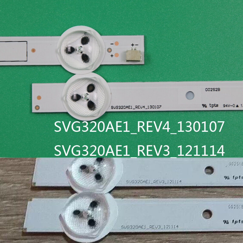 Faixas de led para tv, 624mm, para retroiluminação das linhas da sony KDL-32R400A 3