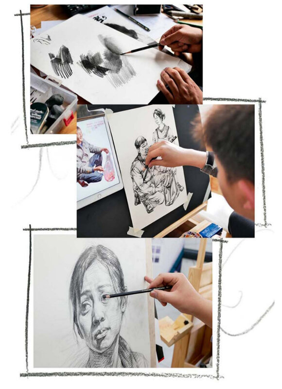 Faber-Castell Professionelle 8 stücke Skizze, Zeichnung Bleistift HB 2B 4B 6B 8B 10B 12B 14B ungiftig weiche Standard Bleistifte Kunst Liefert