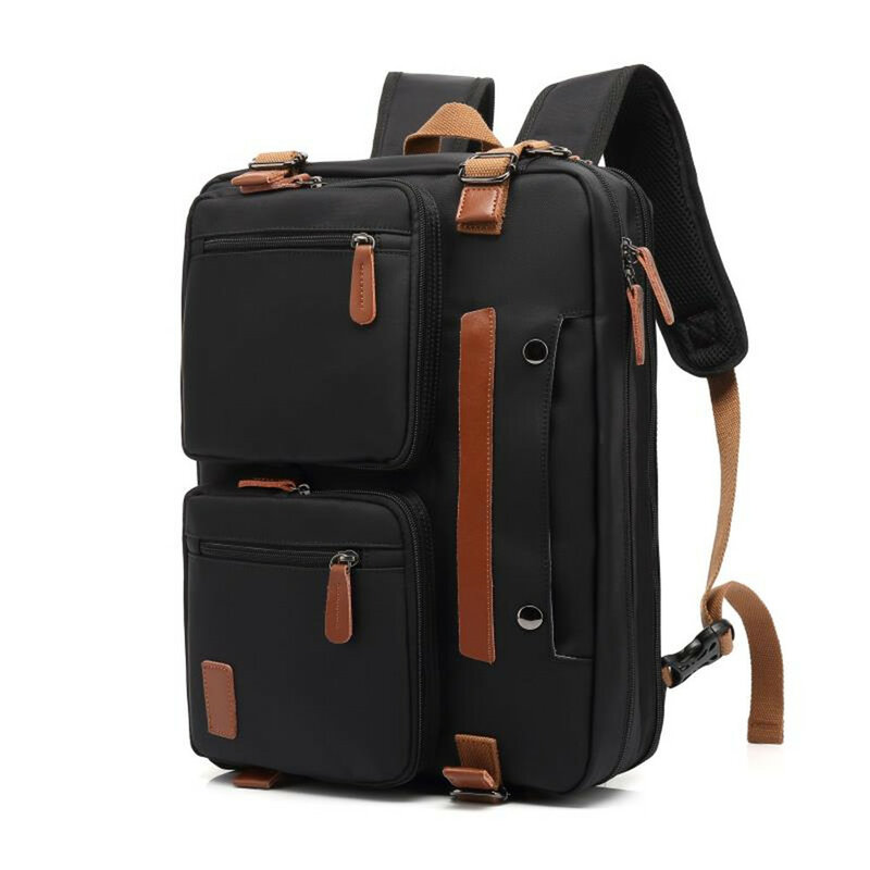 2024 New Convertible Backpack 15.6/17.3Inch Laptop Backpack Fashion Travel Business Backpack Nylon Waterproof Student Backpack