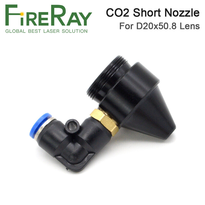Fireray boquilla de aire para lente Dia.20 FL50.8 o cabezal láser, uso para máquina de corte y grabado láser CO2