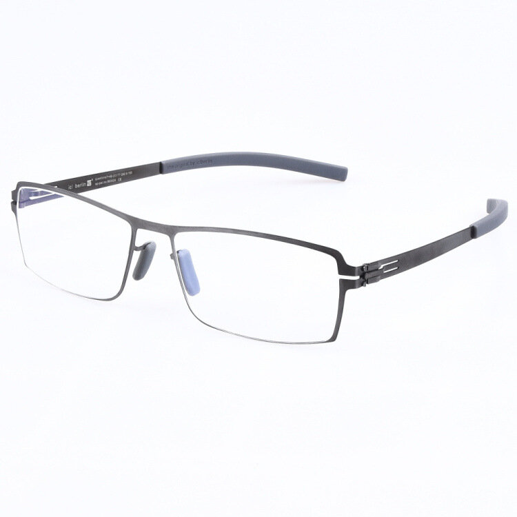 Ультратонкие светильник очки без винтов для сварки точечные очки модная индивидуальная мужская оправа для большого лица очки для близорукости