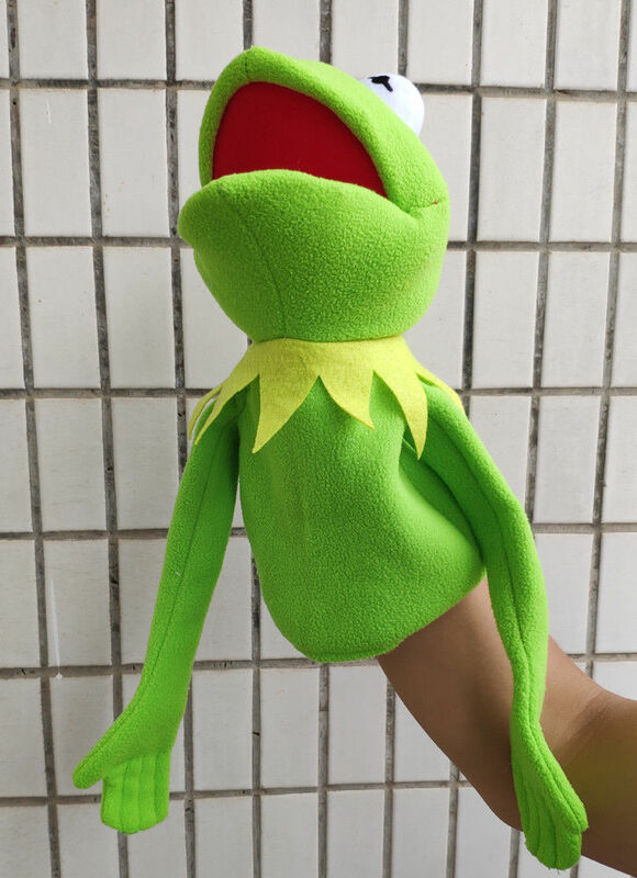 Kermit 개구리 인형 Muppet 쇼 플러시 손 인형 장난감 40cm 어린이 교육 완구