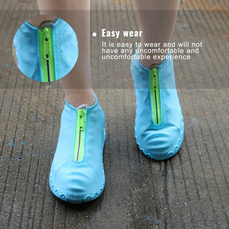 2024 Spring Fashion Reusable Shoe Cover Waterproof Zipper Cover Shoes Men/women Rain Shoes Covers Waterproof
