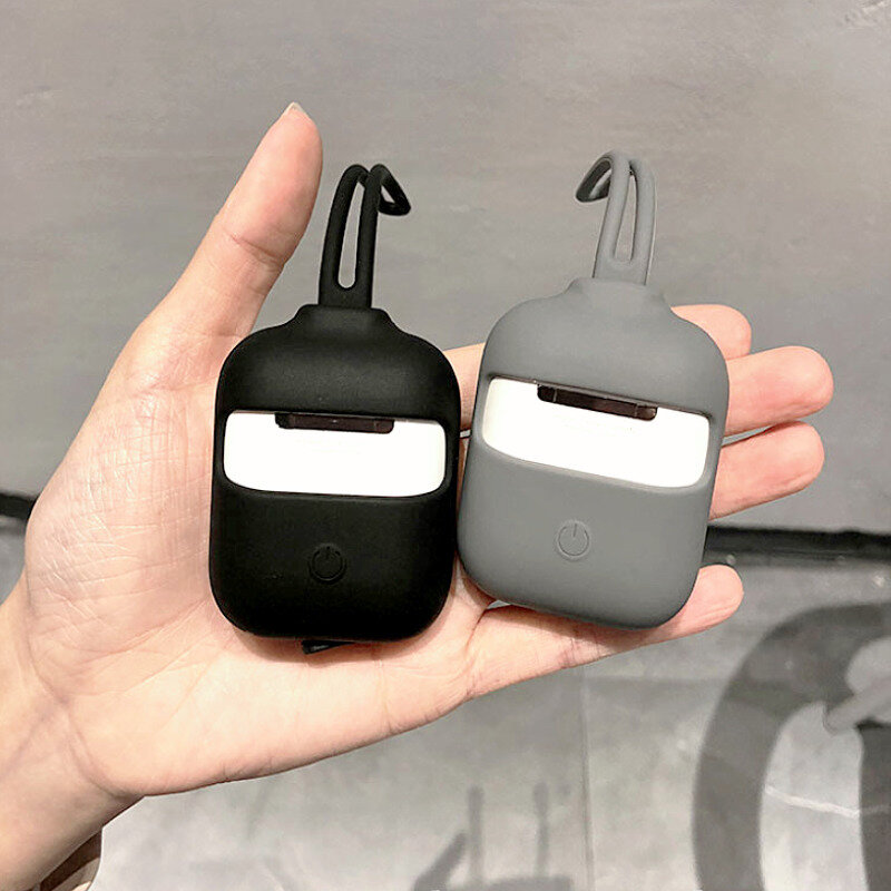 Funda de auriculares Anti pérdida para Apple AirPods a prueba de golpes con cordón Bluetooth para AirPods funda protectora de silicona