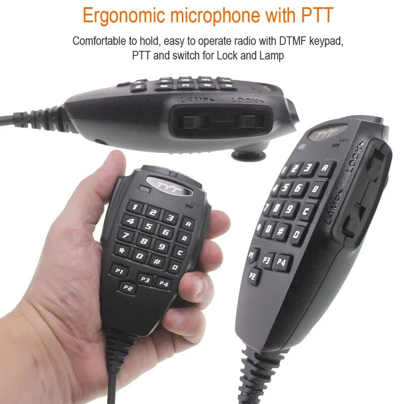 Microfone de alto-falante original tyt com emissor de dados para celular amador