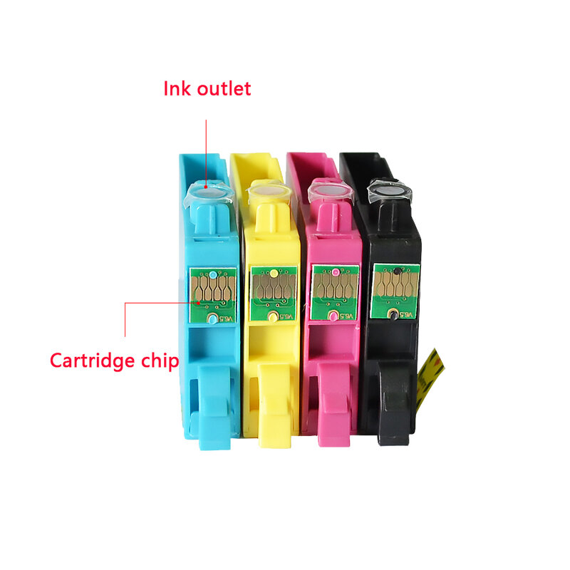 Cartucho de tinta compatível para EPSON Stylus, T1291-T1294, T1295, 1291, SX235W, SX425W, SX420W, SX438W, SX525WD, SX535WD