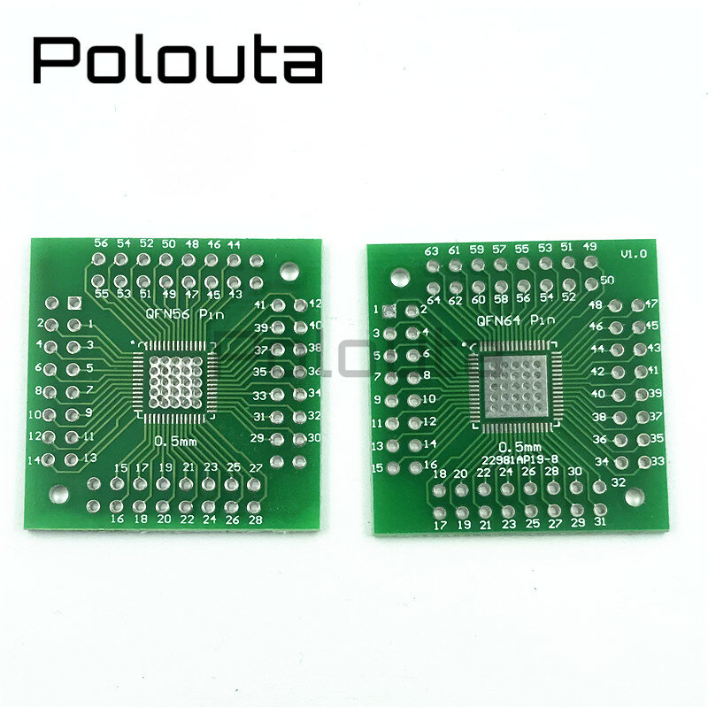 10 Pcs/lot Polouta Switchboard QFN32 Patch To Direct Dip 0.5 Pcb Board Triac Circuit Board Breadboard Adapter Sot Copper Plate
