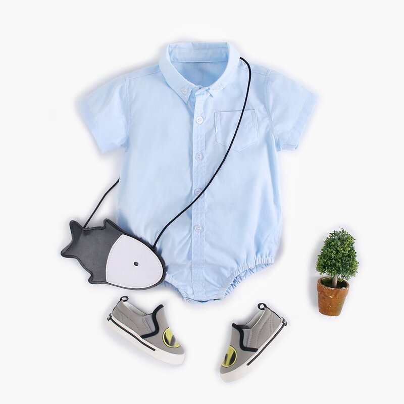 Sanlutoz-bodysuits de algodão manga curta, roupas recém-nascidas, moda verão, roupas xadrez