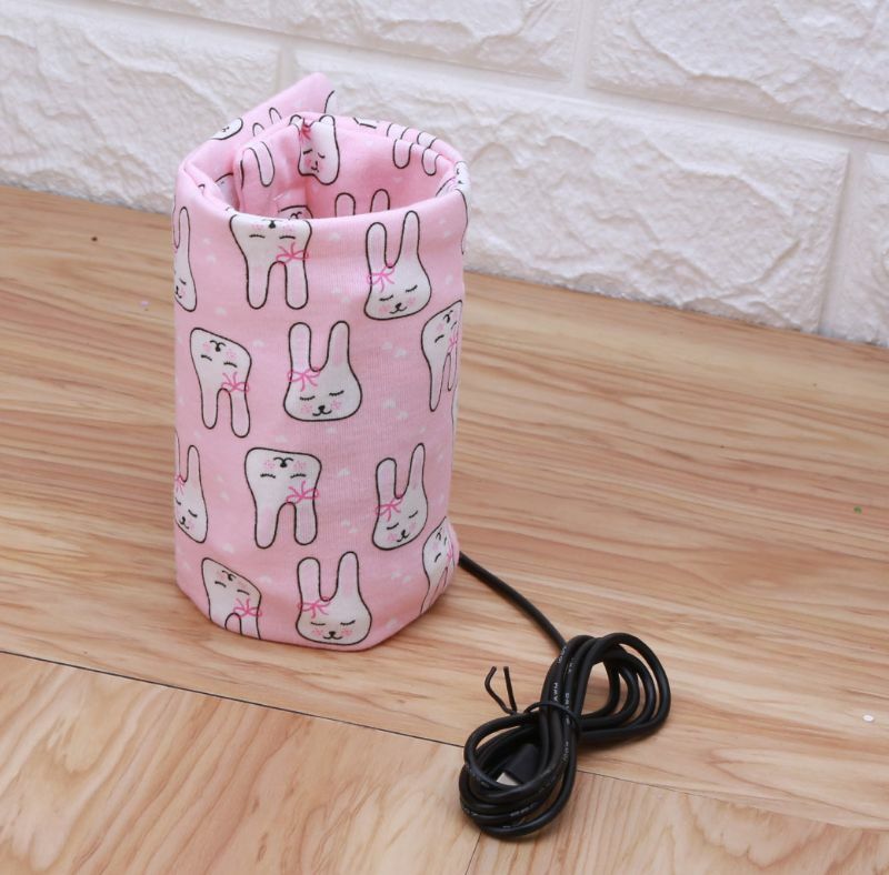 USB Milk Water Warmer Travel Stroller Insulated Bag Baby Nursing Bottle Heater 97BE
