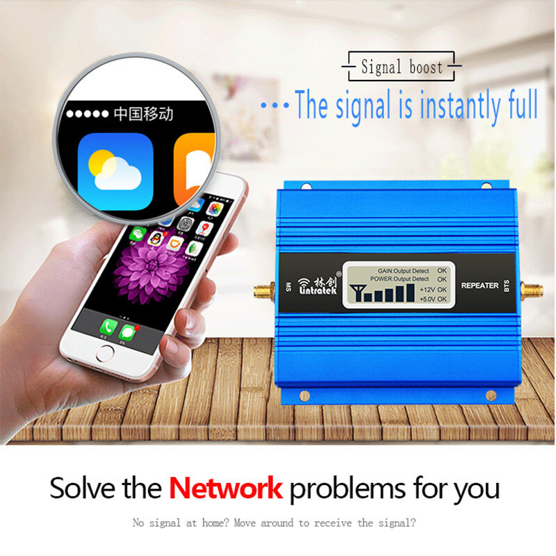 Lintratek WCDMA 2100MHz Signal extender 3G UMTS ripetitore di segnale Band 1 Mobile cellulare Booster amplificatore cellulare non c' è bisogno di Wlan