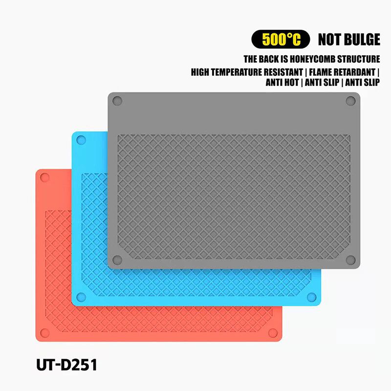 UT-D251 고온 저항 단열 실리콘 패드 용 전기 BGA 납땜 스테이션 유지 보수 플랫폼