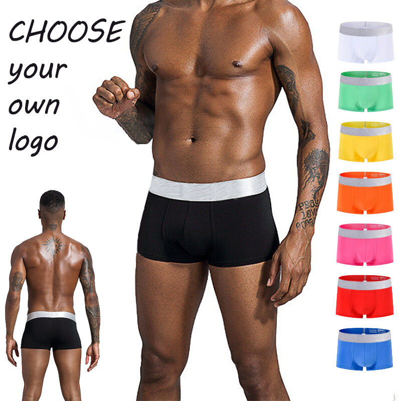 NORNS Customize Your Logo Pantalones Cortos Hombres Ropa Interior Transpirable Men Underwear De Los Hombres De Boxer Shorts