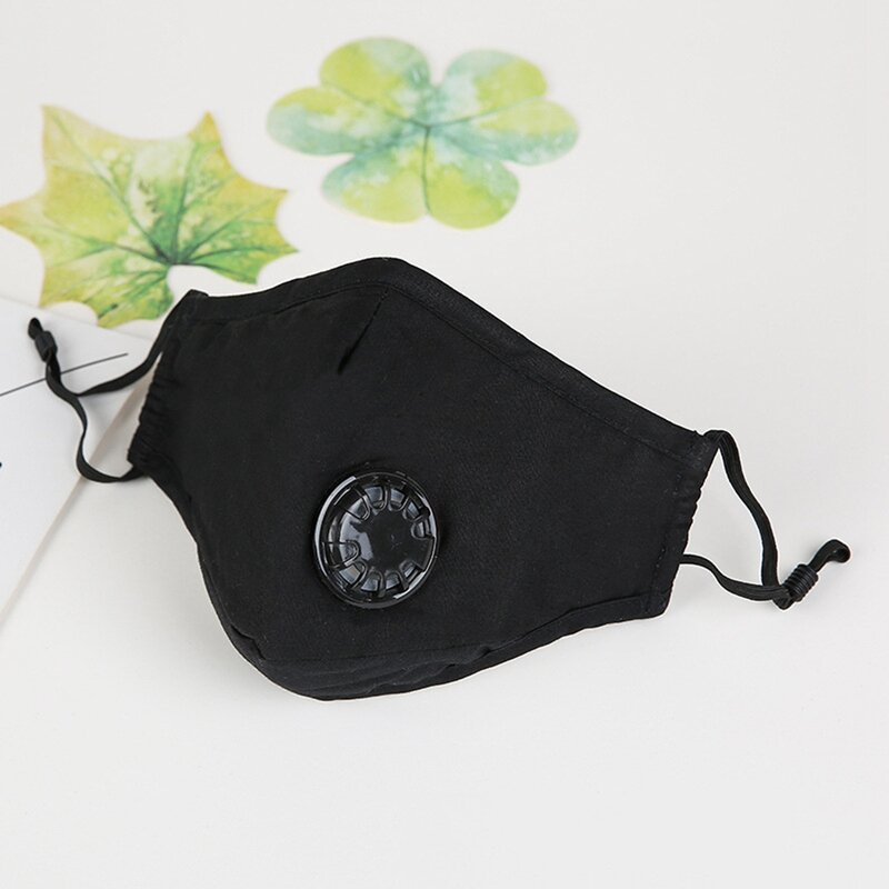 Máscara respirador PM2.5 de algodón unisex, Mascarilla para la boca anti-polvo para alergias, viajes y ciclismo, lavable y reutilizable