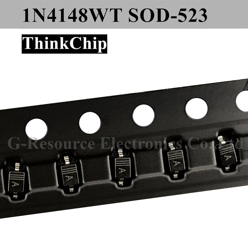 (100 pces) 1n4148wt sod-523 0603 smd switch diode 1n4148w (marcação a)