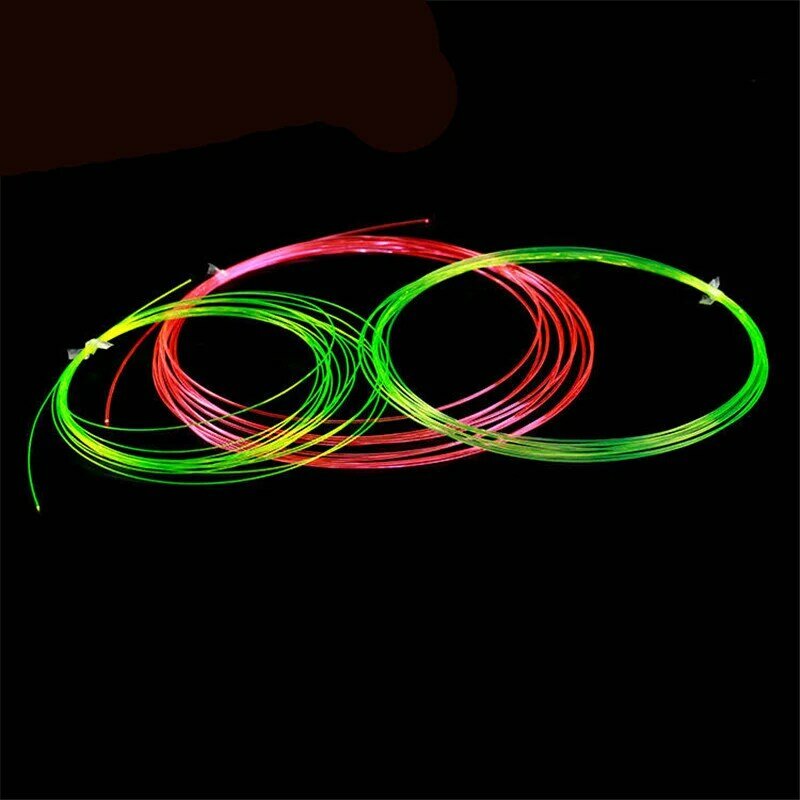 Fibre optique flexible fluorescente, 6000m par rouleau, 0.5mm, câble Led en plastique, pour éclairage de vue d'arme à feu