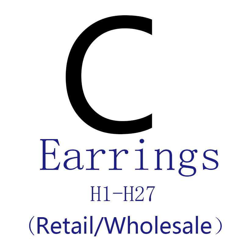 ตัวอักษรCต่างหูแฟชั่นผู้หญิงคลาสสิกCustom Dropต่างหูคริสตัลยี่ห้อต่างหูเครื่องประดับของขวัญ