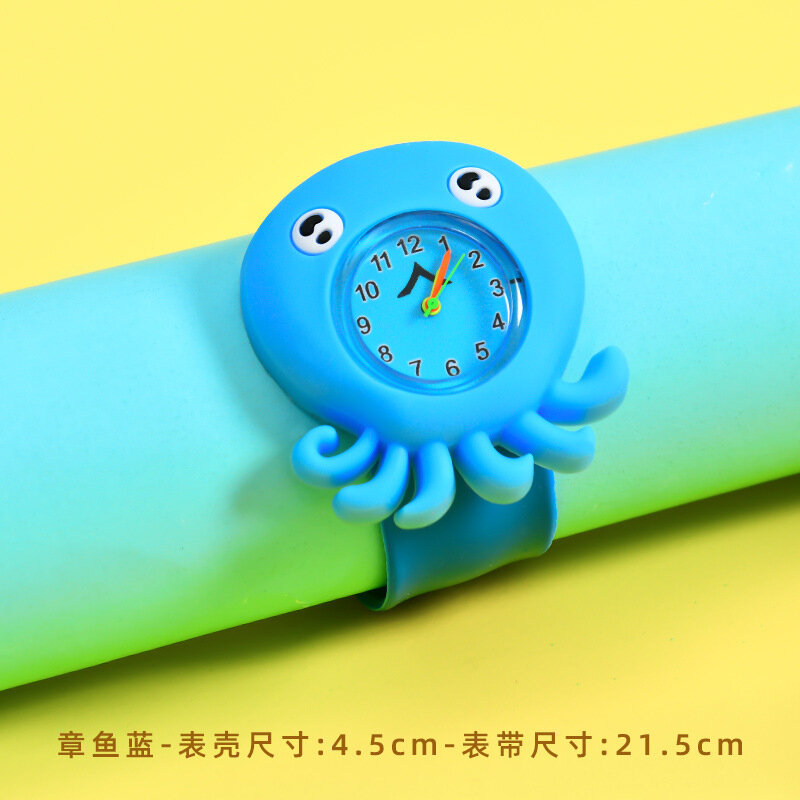 Reloj de pulsera de silicona para niños y niñas, pulsera de cuarzo con dibujos animados 3D de 49 colores diferentes, venta al por mayor