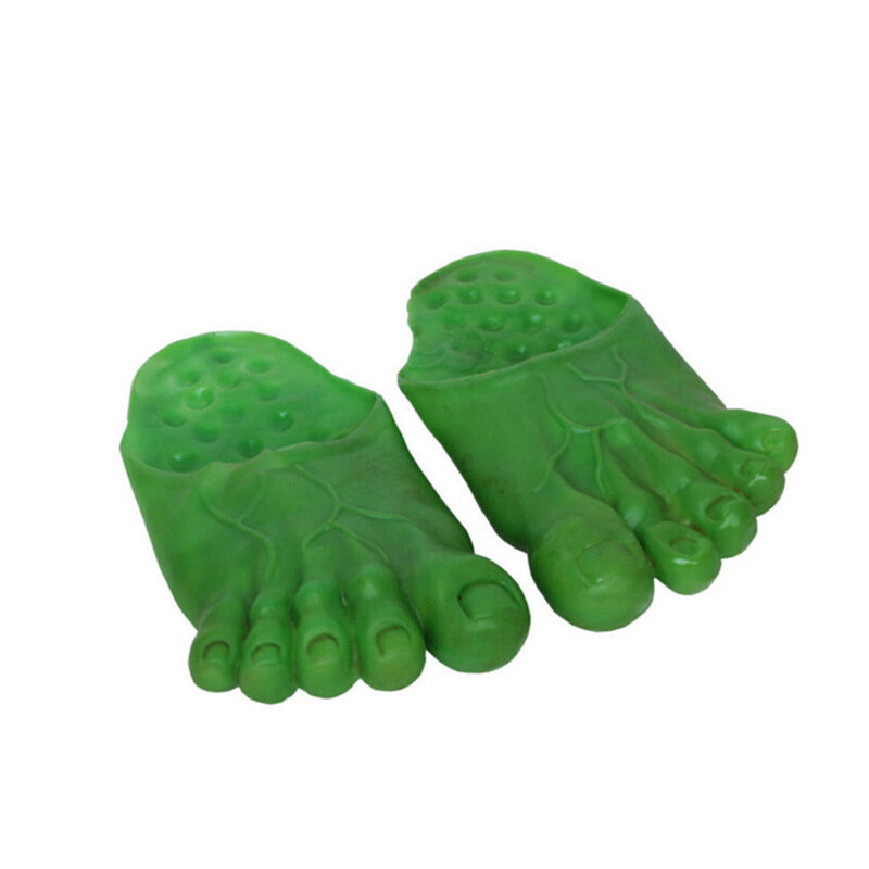 Halloween Hulk Slippers bottom Bigfoot slippers party shoes funny shoescover show Cosplay props Makeup Show for Children Gifts