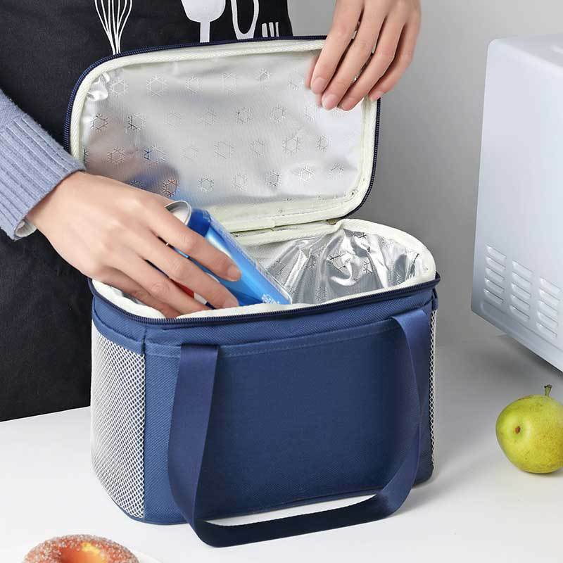 Portable Lunch Bag New Thermal Insulated Lunch Box Tote Cooler Handbag Picnic Pouch Dinner Container School Food Storage Bags