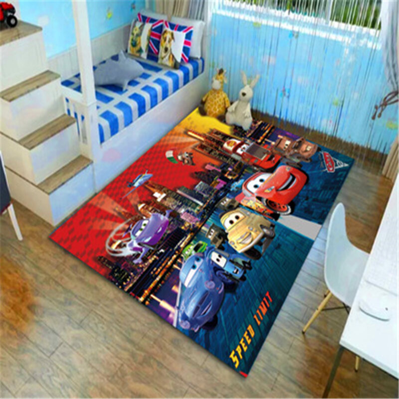 Disney 3D Autos Blitz McQueen Tür Matte Kinder Jungen Mädchen Spiel Matte Schlafzimmer Küche Teppich Innen Bad Matte geburtstag präsentieren
