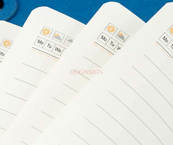 Business Notebook Notepad A5 Book Meeting Record Retro Diary Notebook