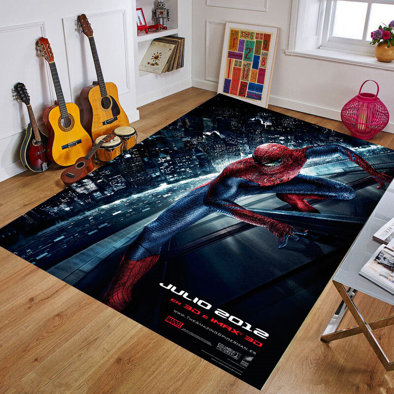 Spiderman Playmat dywan dla dzieci kuchnia pokój i dywan łazienkowy dywan do salonu prezent urodzinowy wycieraczka mata dywanowa wiele rozmiarów