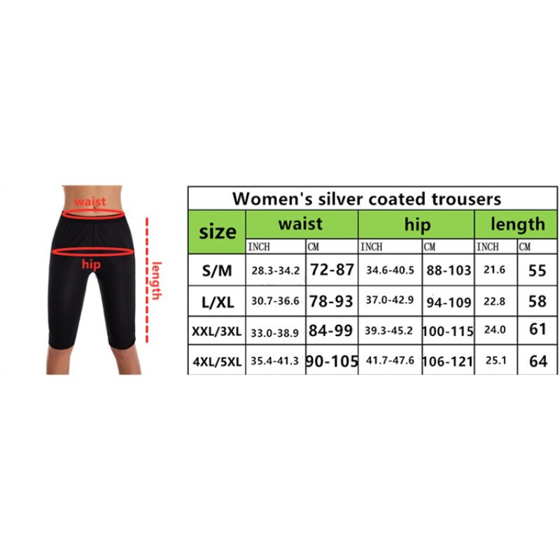 Body Shaper Compression Thermo Workout Exercise Thighs Sauna Sweat Pants for Women High Waist Slimming Shorts