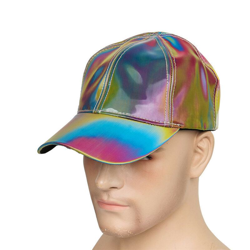 Moda arco-íris cor mudando chapéu, Marty McFly, de volta para o futuro adereços, Bigbang G-Dragon boné, pai chapéu
