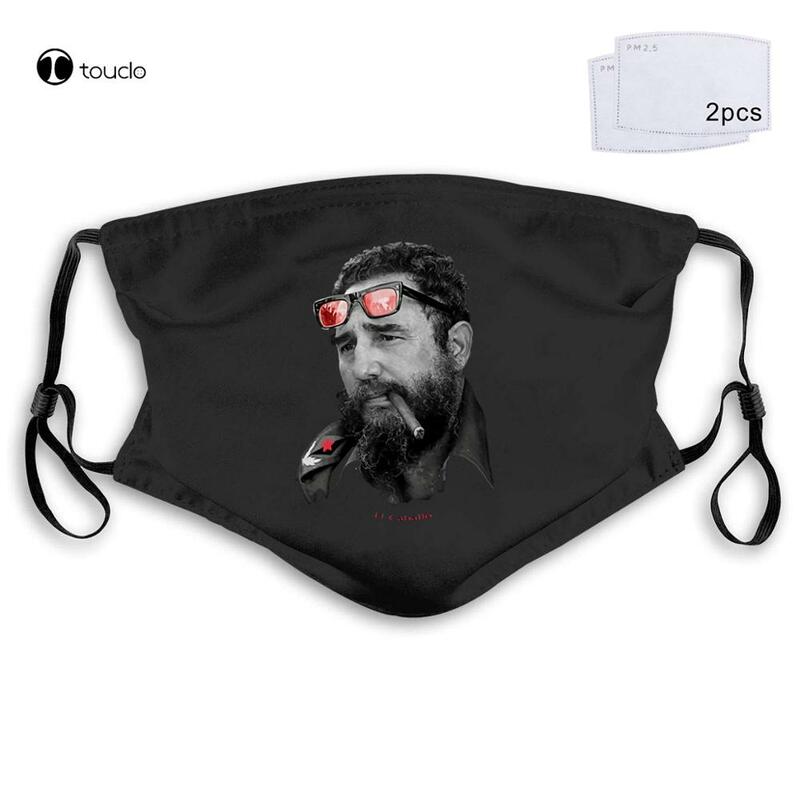 El Caballo-Kuba Guerilla Raf Che Guevara Hero Fidel Castro Kommunismus Gesicht Maske Filter Tasche Tuch Reusable Waschbar