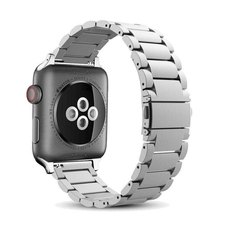 Correa de titanio para Apple watch 7, correa de repuesto de acero inoxidable para iwatch 7, 41mm, 45mm, 6, 5, 4 SE, 44mm, 40mm, 3, 2, 1, 42mm, 38mm