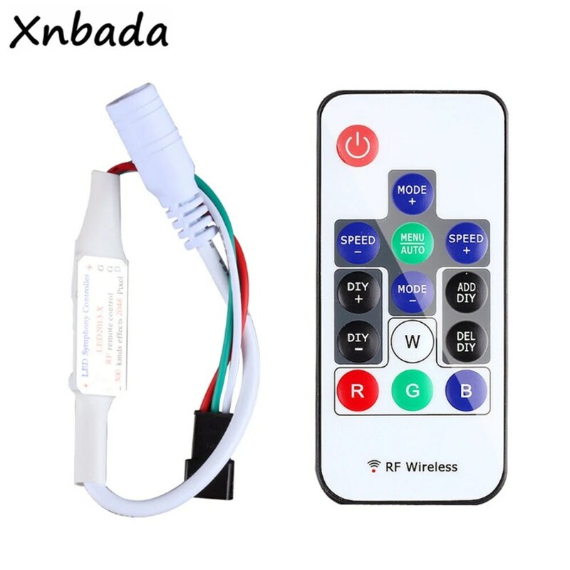 WS2812B LED Streifen ith 14 Keys RF Wireless Remote Controller Kit Einzeln Adressierbaren Smart RGB Led Streifen Wasserdicht