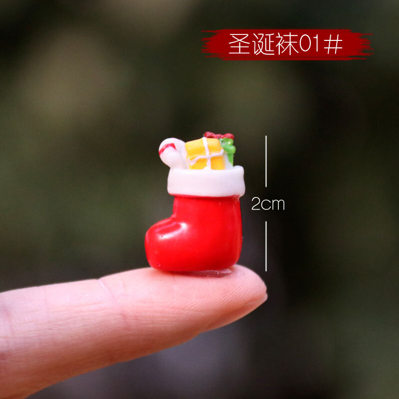 Mini Kerst Decoratie Kerstman Sneeuwpop Moon Star Miniaturen Voor Terrarium, Fairy Tuin Beeldjes Woondecoratie