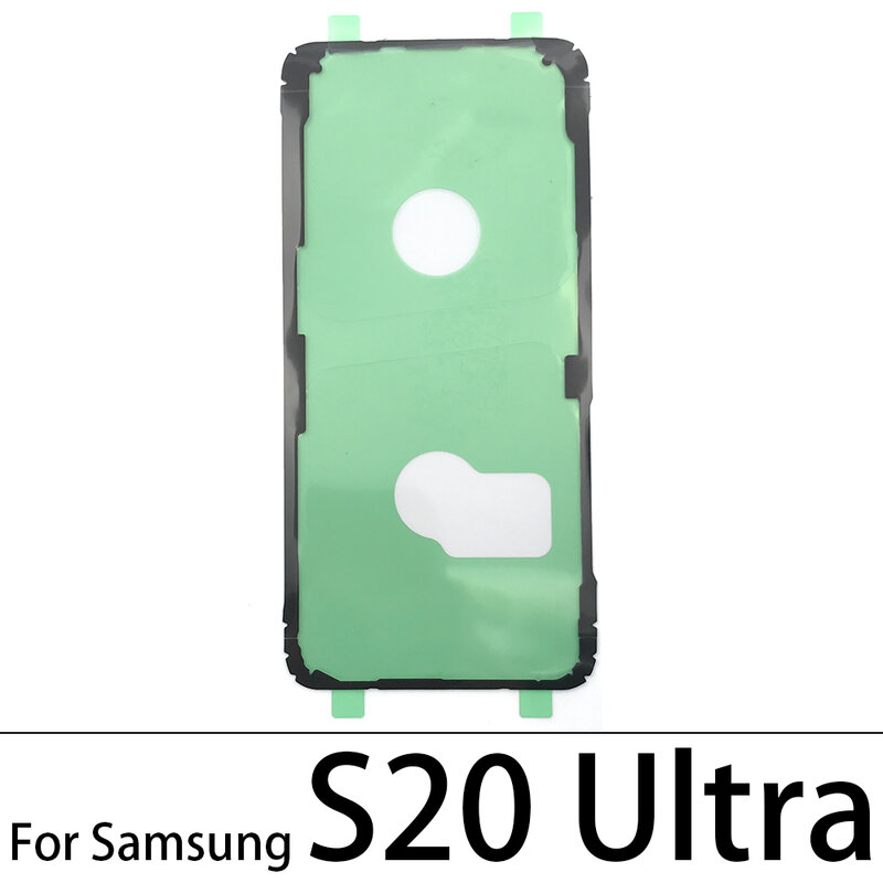 Cubierta trasera de la batería, cinta adhesiva impermeable para Samsung S10, S10E, S20, S21, S22, S23 Plus, Ultra Fe