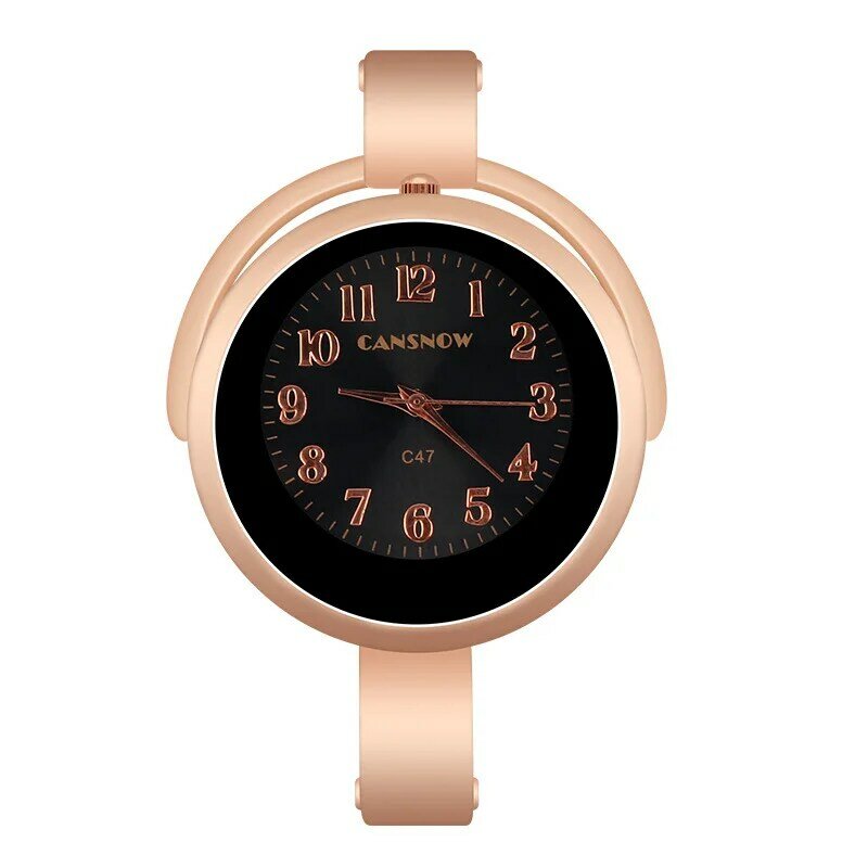 Montre-bracelet fine en acier inoxydable pour femme, bracelet en or rose, montres-bracelets décontractées pour femme, horloge féminine, nouveau