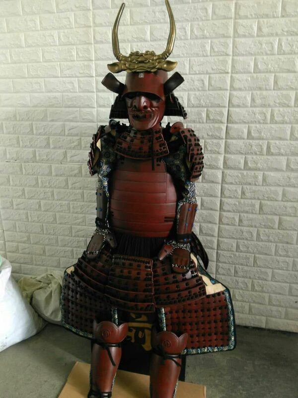 Armure de samouraï japonais rétro, vêtements de spectacle sur scène