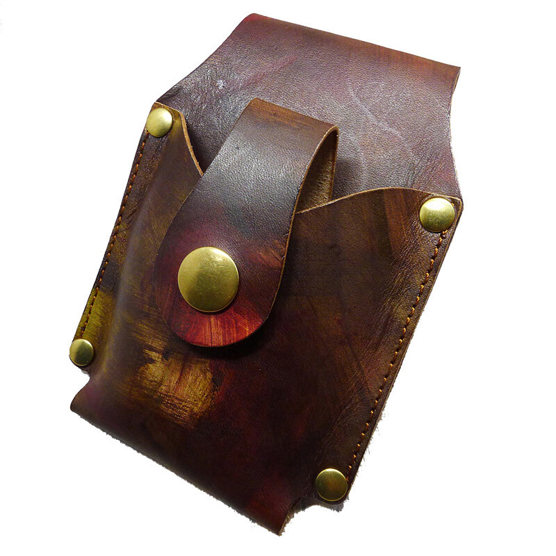 Blongk-tarjetero de cuero ultrafino para hombre y mujer, cartera con cinturón, monedero pequeño, Mini riñonera, XG-K