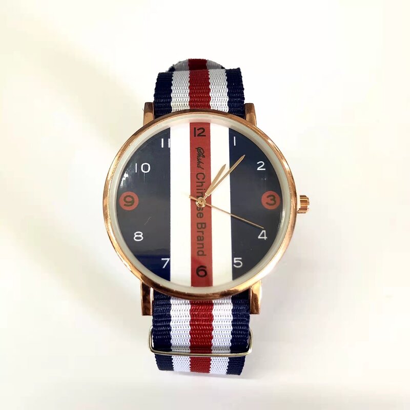 Mode Toevallige Hoge Kwaliteit Dames Chinese Stijl Nylon Horlogeband Ultra Dunne Horloge Student Decoratieve Klok Retro Classic