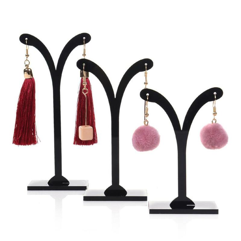 3Pcs Acrylic Crotch Earring Ear Studs Jewelry Rack Display Stand Earrings Necklace Storage Hanger Holder New Jewelry Stand 2021