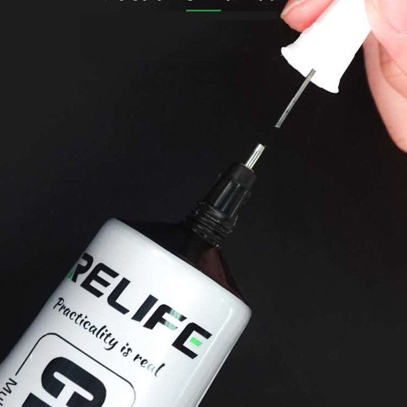 Relife 50ミリリットルCP-0001 CP-0002透明粘着透明な液体接着剤黒電話フレーム液晶画面裏表紙修理