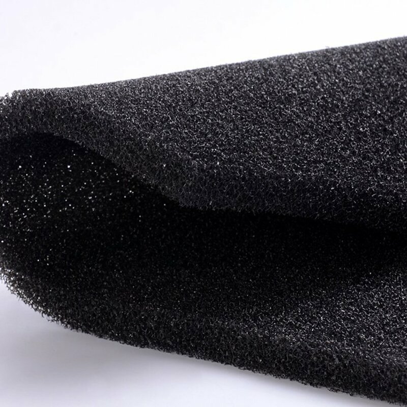 Almohadilla de esponja de filtro bioquímico para acuario, herramienta Universal de espuma de filtración negra para acuario, diseño ligero y suave